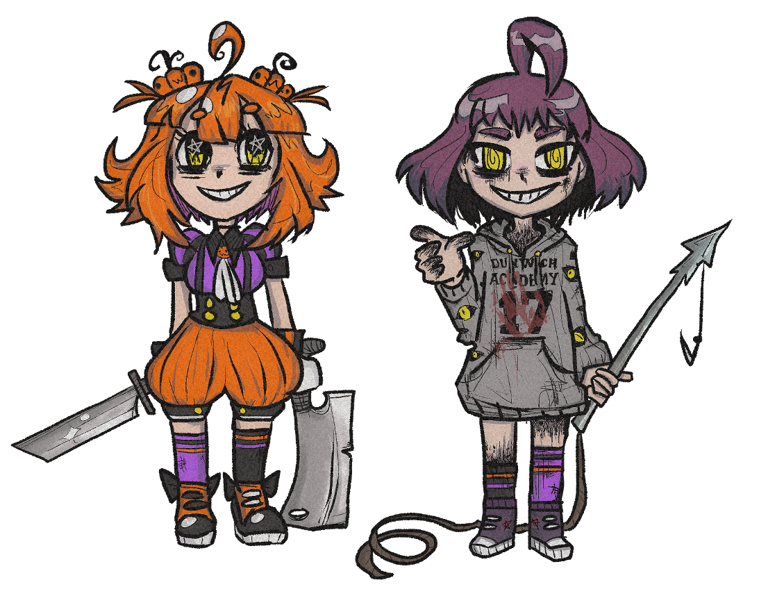 PUM & Yurah with weapons